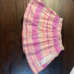 NWT Sonoma Girls Sz 4  Scooter Woven skirt w/ inner knit lining & short